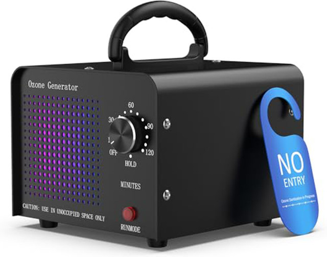 DADAWINDY Ozongenerator 60000 mg/h in Gelb-Schwarz für den privaten und gewerblichen Gebrauch - Bild 1