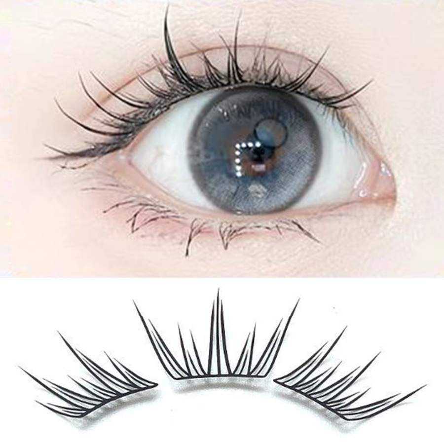 Cotremyp Falsche Wimpern, 3D Wispy, 10 Reihen, 9–11 mm - Bild 2