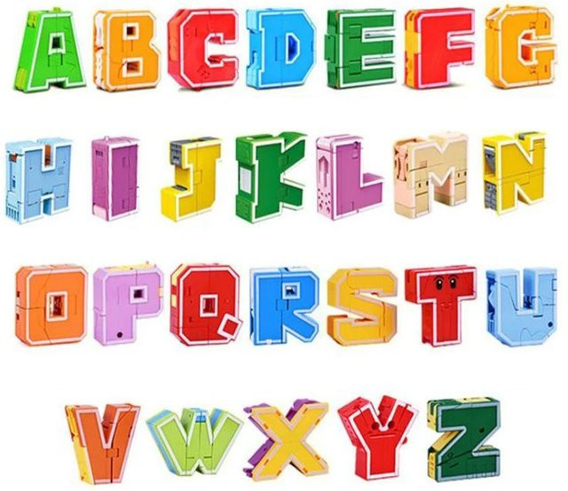 Fashnics Roboter Alphabet Spielzeug, Lernspielzeug, 26 Buchstaben - Bild 1