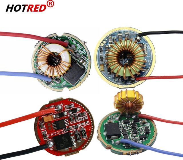 HotRed LED Taschenlampen Treiber Platine für XHP50.2 XHP70.2 XHP90 SST-90 mit 1/5 Modus und verschiedenen Leistungsstufen von 10W bis 30W - Bild 1