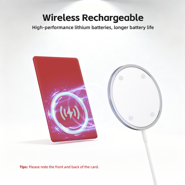 RSH Location Tracker Aufladekarte in Rot für Google Find My Device, Samsung, Xiaomi und Android Geräte via Bluetooth - Bild 1