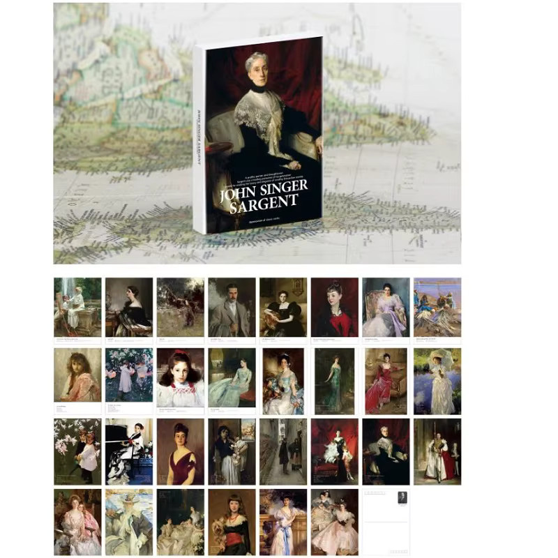 30 Stück John Singer Sargent Postkarten Set in Multicolor für DIY-Tagebuch und Dekoration - Bild 1