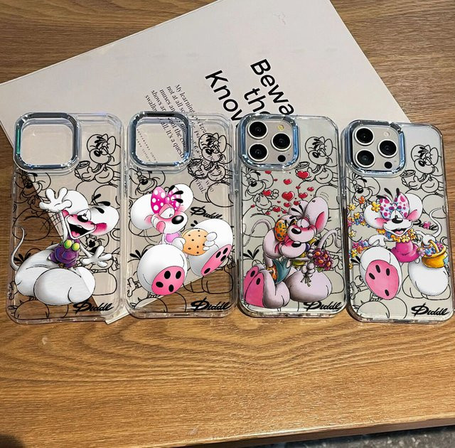 Cartoon Mouse Diddls Handyhülle für Google Pixel 10 9 8 7 8A 9A XL Pro 4G 5G aus transparentem Silikon-TPU - Bild 1