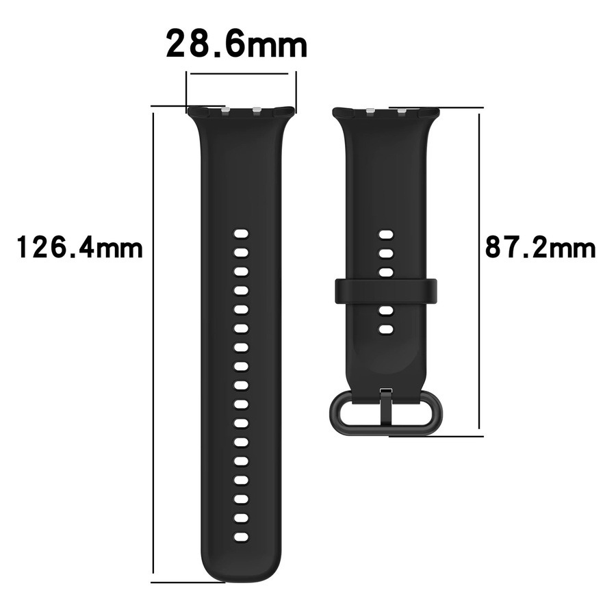 Honor Uhrenarmband Silikon, Schwarz, Unisex - Bild 1
