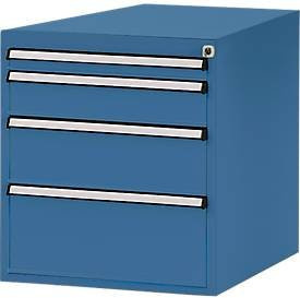 Manuflex Schubladen-Unterbauten für Werkbank Profi, Farbe: brillantblau, Tiefe: 70 cm - Bild 1