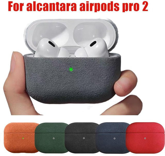 Handgefertigte Wildlederhülle für Apple AirPods Pro 3, stoßfeste Schutzhülle für deine Kopfhörer - Bild 1