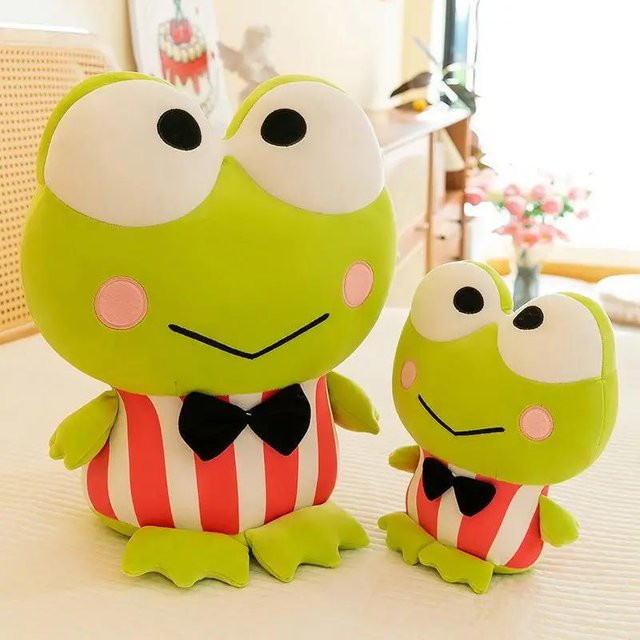 Aoger Sanrio Keroppi Plüschtier, Frosch, 25cm, ab 14 Jahren - Bild 1