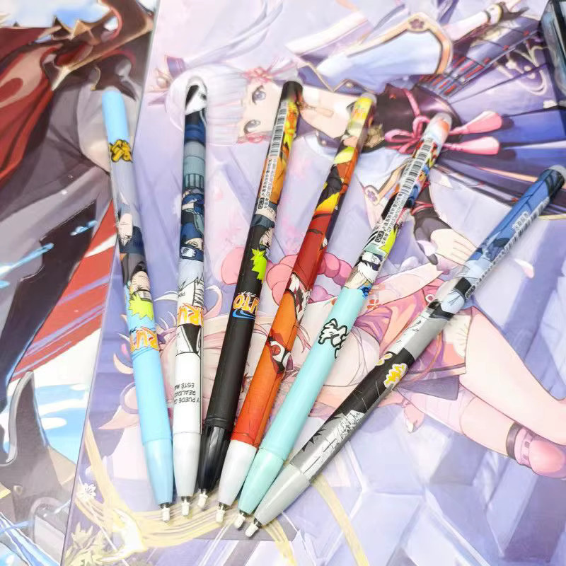 Naruto Anime Gelstifte Set mit 12 Stück in Schwarz und Multicolour für die Schule - Bild 5