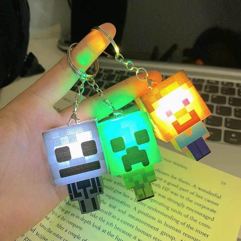 Oudun Umgebungsfackel LED-Licht Mini-Taschenlampe Schlüsselanhänger Bunt / Mehrfarbig - Bild 1