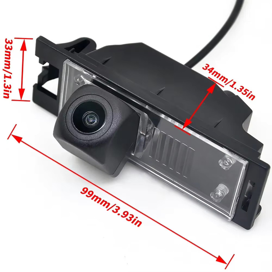 Auto Wayfeng WF Rückfahrkamera für Hyundai IX35, Full HD 1080P AHD Fisheye Nachtkamera mit 170 Grad Weitwinkel, Schwarz - Bild 2