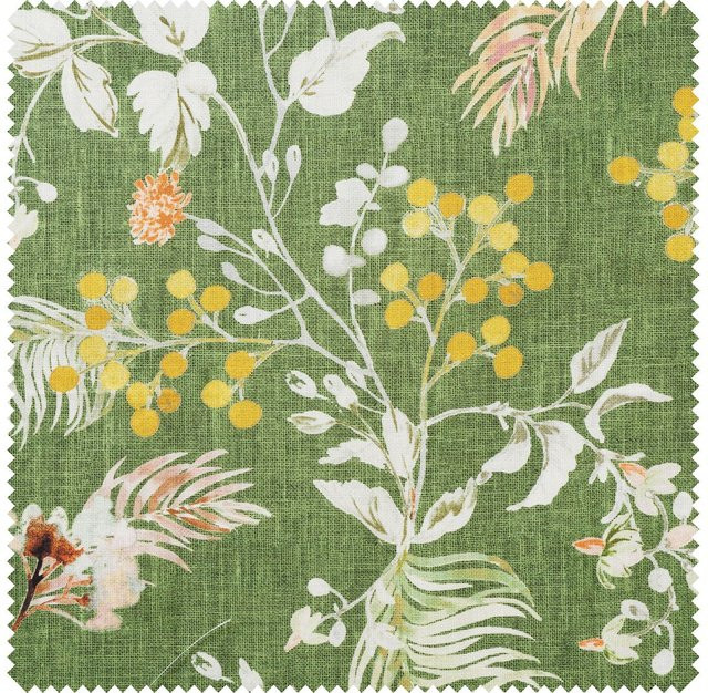 Globaltex Polyester-Stoff Lana Green in Grün - Bild 1