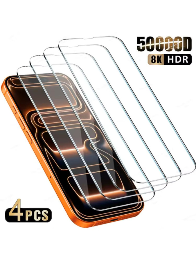 4er-Pack gehärtetes Schutzglas für Apple iPhone in transparent, passend für iPhone 17 Pro Max, 16, 15, 14, 13, 12, 11 und weitere Modelle - Bild 5