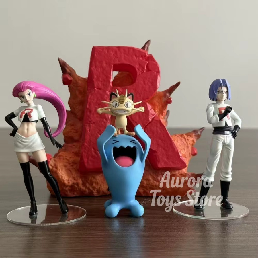 Bandai Pokémon Rocket Team Actionfigur, Anime, Kunststoff, Bunt - Bild 3