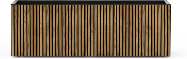 Herstera Garden Pflanzkübel Deco Planter L Schwarz/Natur B: 50 cm, T: 50 cm, H: 150 cm - Bild 1