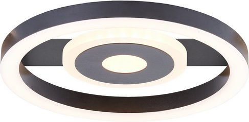 Brilliant LED-Deckenleuchte Maureen in Schwarz mit 9W, 990lm und 3000K Warmweiß - Bild 1