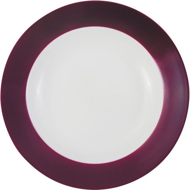 Kahla Frühstücksteller Pronto Colore in Brombeere, 6er Pack, rund, Durchmesser: 20,4 cm, Höhe: 2,9 cm - Bild 1