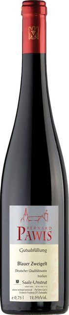 Pawis Zweigelt Rotwein, Saale-Unstrut, 2023, trocken, 0,75 l - Bild 1