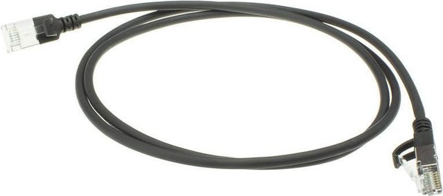 ACT Black CAT6A Slimline Patchkabel U/FTP LSZH mit RJ45-Steckern, 10 Meter - Bild 1