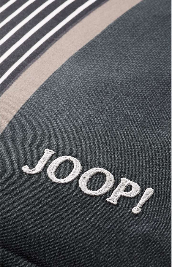 Joop Bettwäsche Cornflower Stripes aus Mako-Satin in Deep Stone (Beige/Grau) - Bild 3