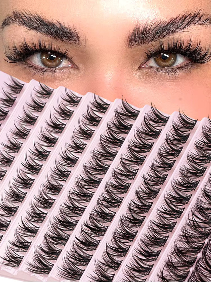 SEXYSHEEP Wimperncluster, 8–16 mm, 3D, Natürlich, Unisex - Bild 6