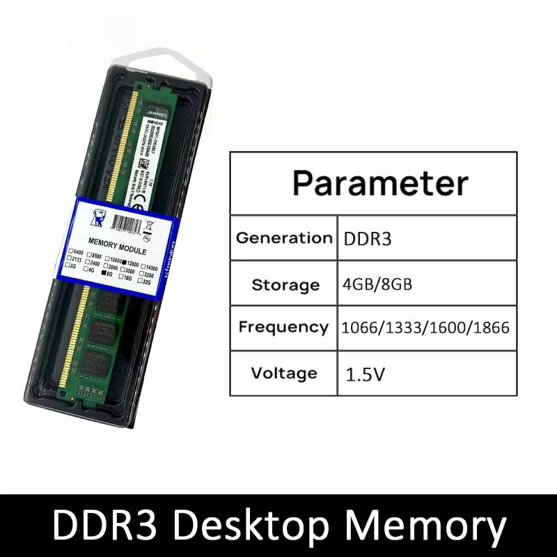 Kingston DDR3 KVR-Serie Desktop-Arbeitsspeicher 8 GB 1600 MHz RAM-Modul KVR16N11/8-SP 1,5 V 240PIN UDIMM Grün - Bild 3