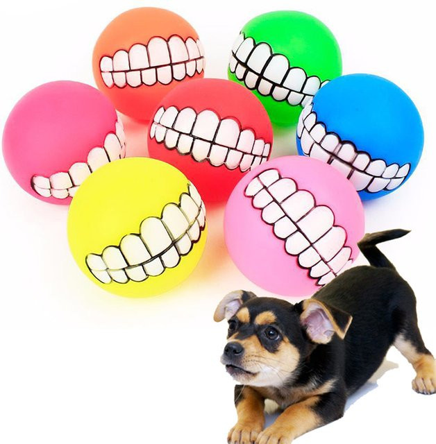 Otmagelu Hund Katze Spielzeug Ball, Kauen, Zahn Reinigung, Quietschen, Interaktive Pet - Bild 1