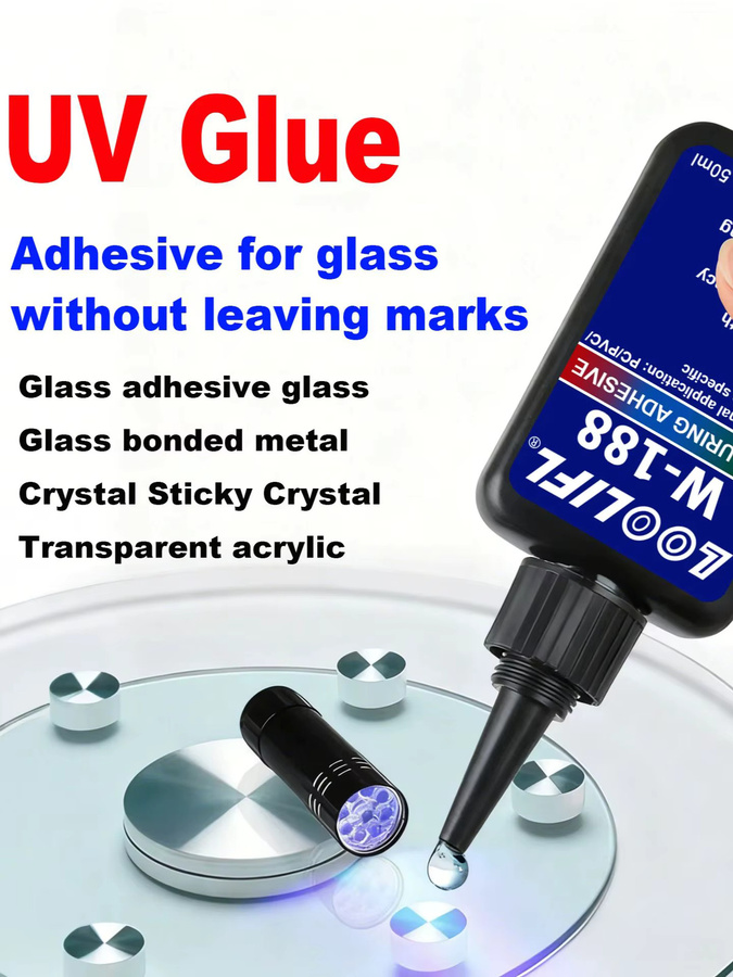 LOOLIF Transparenter Sekundenkleber für Glas, Metall, Kristall und Acryl, 50 ml - Bild 7