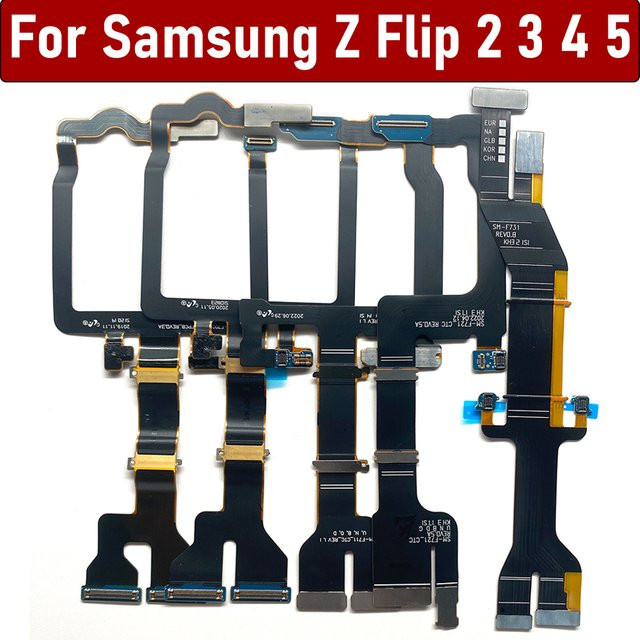 Samsung LCD Flexkabel Ersatz für Hauptplatinen-Motherboard Anschluss passend für Z Flip 2 3 4 5 6 7 F1707B F711 F721 F731 F700 in Schwarz - Bild 1