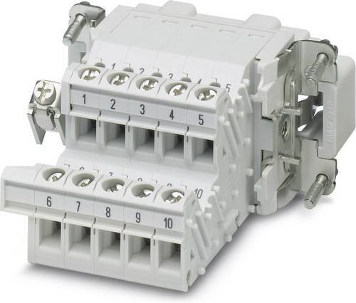 Phoenix Contact Klemmenadapter HC-B 10-A-UT-PER-M in Weiß, 5 Stück - Bild 1