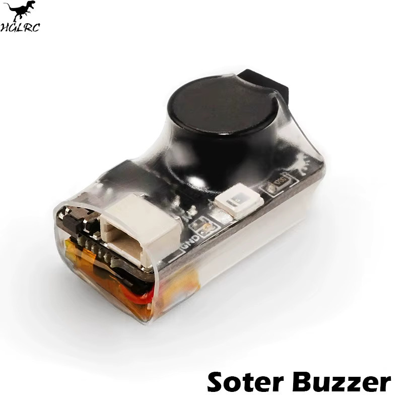 HGLRC Soter FPV Drohnen Alarmsummer mit 5V LED-Licht und Piepser zur Suche verlorener RC Freestyle Quadcopter B/T/H: 22 x 12 x 12 mm - Bild 2