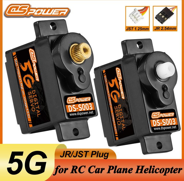 DSpower Digital Micro Servo, Kunststoff/Metallgetriebe, JST/JR Stecker - Bild 1