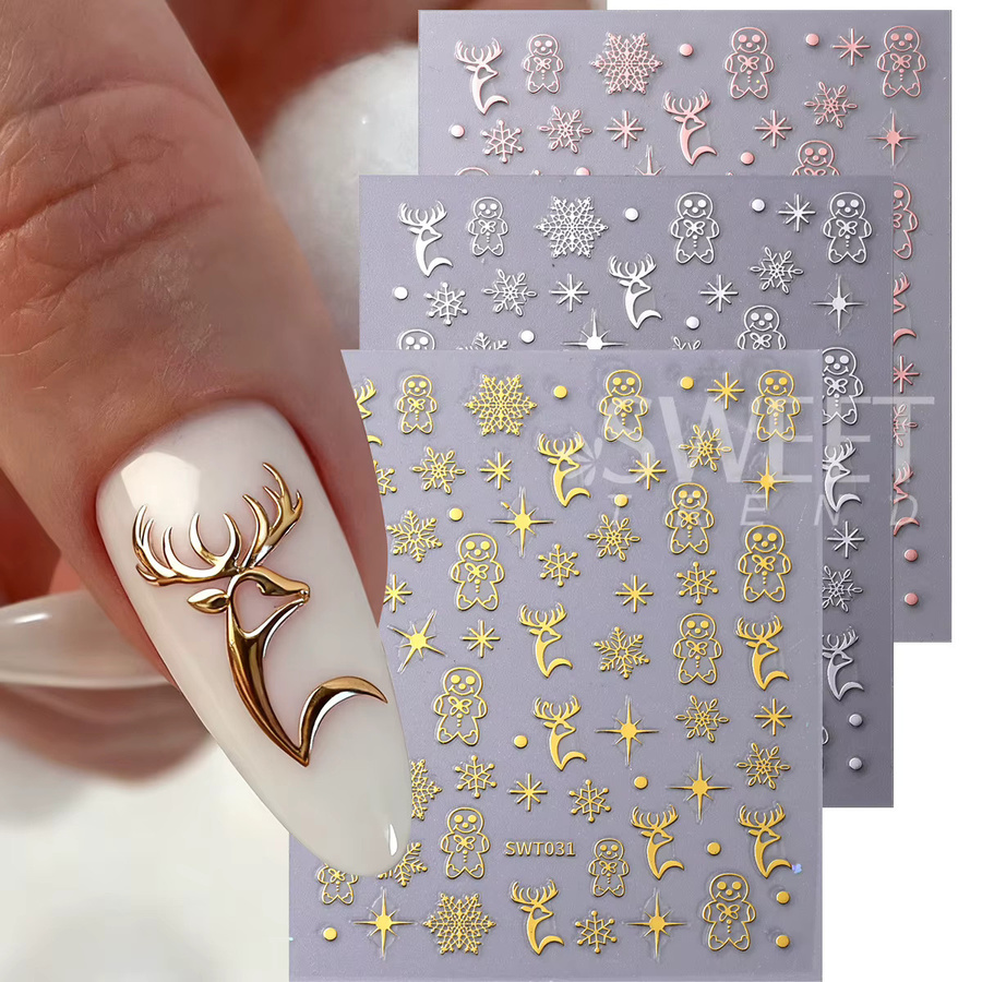SWEET TREND Nail Art Aufkleber Metallic, 5 Stück - Bild 2
