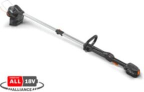 Husqvarna Akku-Rasentrimmer Aspire T28-P4A mit Teleskopstange und Schneidefaden in Schwarz-Orange-Grau - Bild 1