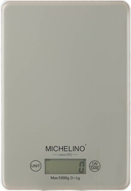 Michelino Küchenwaage aus Kunststoff in Beige, Breite: 15 cm, Länge: 22 cm - Bild 1