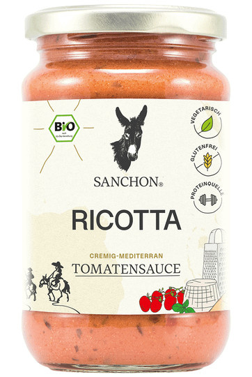 Sanchon Bio-Tomatensauce Ricotta mild 330 g - Bild 1