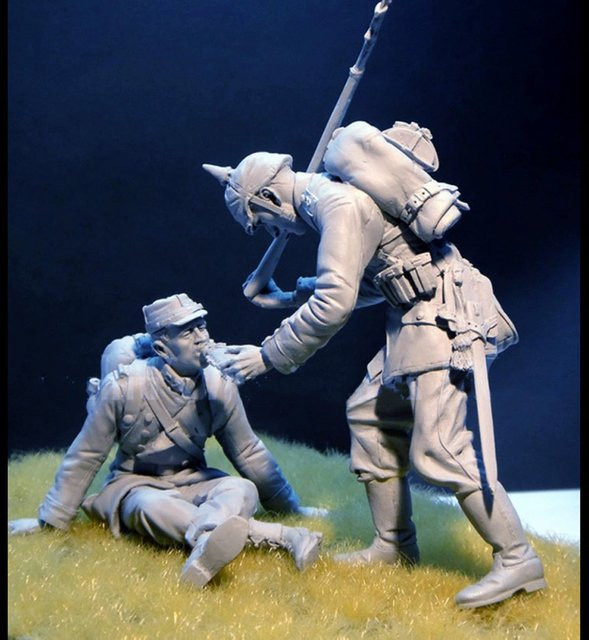 ZKBOZK Soldaten Trinkwasser, Resin-Modellfigur, Militär, Einzelfigur - Bild 1