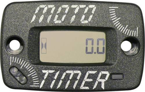 Motogroup Betriebsstundenzähler mit LCD-Display in Schwarz, Breite: 24,5 mm, Höhe: 12,7 mm, Ziffernhöhe: 6 mm - Bild 1