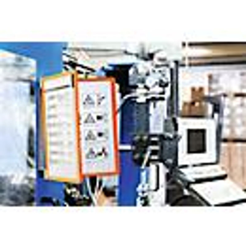 Magnet-Wandhalter-Set Vario Wall in Orange mit 5 Tafeln aus Metall und Kunststoff - Bild 3