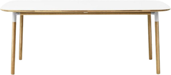 Normann Copenhagen Form Esstisch aus weißer Eiche in skandinavischem Design