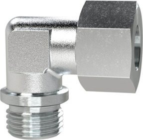 Riegler Winkel-Einschraubverschraubung R 1 a. für Rohr-Ø 25 mm aus verzinktem Stahl in Silber - Bild 1