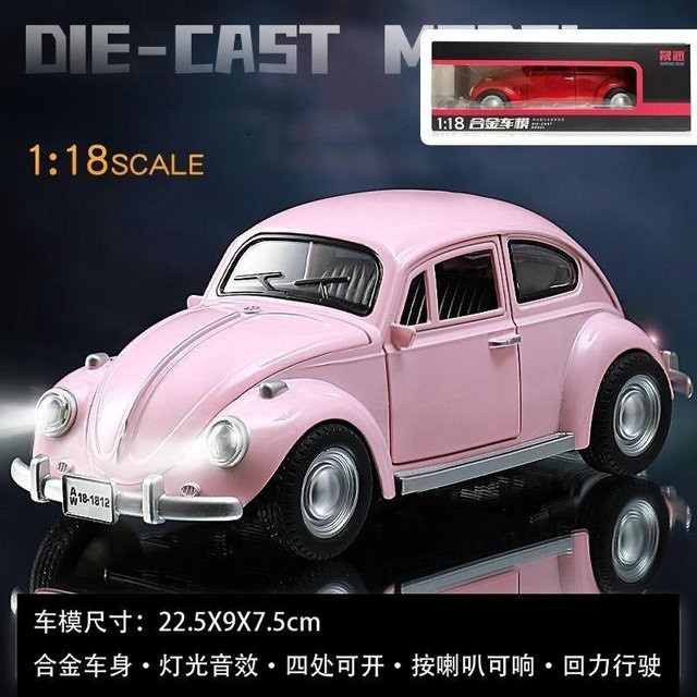 Linyi toy car 1955 Käfer Oldtimer, Spielzeugauto, 1:18, mit Ton und Licht, ab 14 Jahre - Bild 1