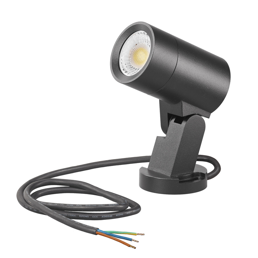 Luxvenum Signature Out 24V LED Gartenstrahler mit Spieß, matt schwarz, dimmbar, IP65 - Bild 1