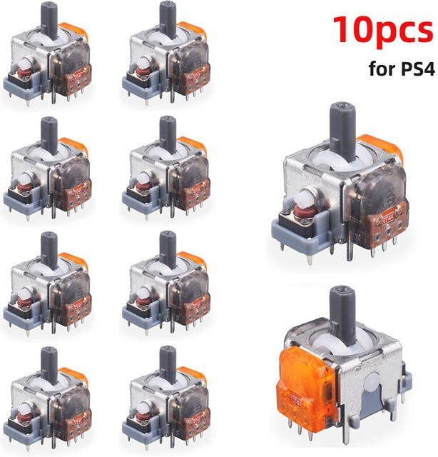10 Stück TMR Effekt Joystick 3D Analogstick Ersatzteile für DualSense PS5 und PS4 Controller sowie Xbox Series X/S in Multicolor - Bild 1