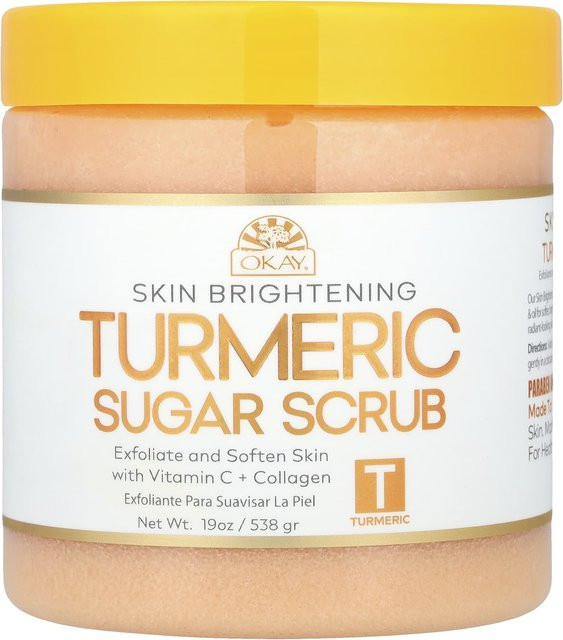 Okay Pure Naturals Zuckerpeeling, Kurkuma, 538 g, beige - Bild 1