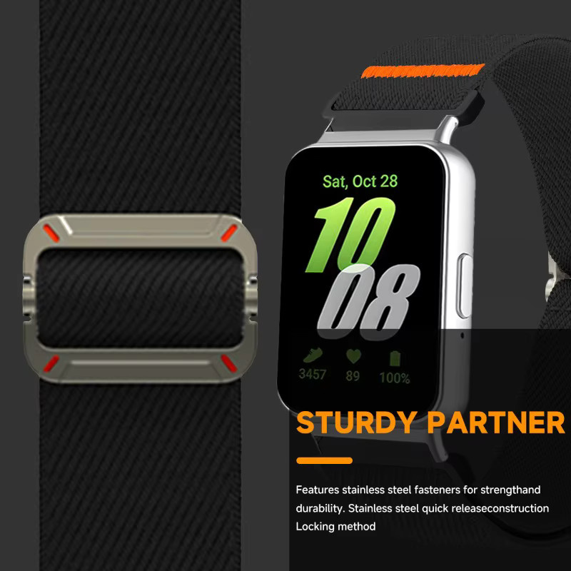CAOWTAN Uhrenarmband Nylon, Samsung Galaxy Watch Fit 3, Unisex - Bild 4