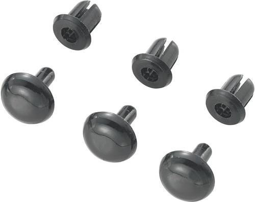 TRU COMPONENTS Spreizniete TC-SRR-450K203 Schwarz Loch-Ø 4mm 1000 Stück - Bild 1