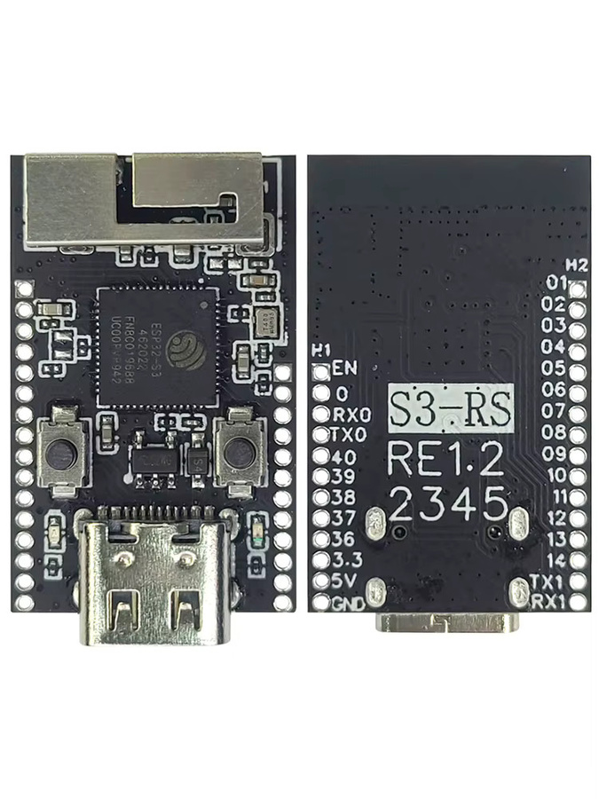 MINI ESP32-S3 Entwicklungsboard-Modul mit 8 MB Flash, WiFi und Bluetooth, Typ-C Anschluss, Schwarz - Bild 5