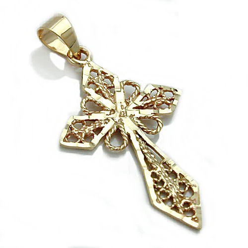 SIGO Anhänger filigranes Kreuz Gold 375, Unisex - Bild 1