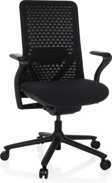 hjh OFFICE High End Bürostuhl VERVIO mit Armlehnen aus Stoff und Netzstoff - Bild 1