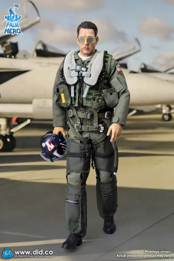 DID Palm Pocket Series US Piloten-Soldaten-Puppe, Einzelfigur, 1/12 - Bild 4